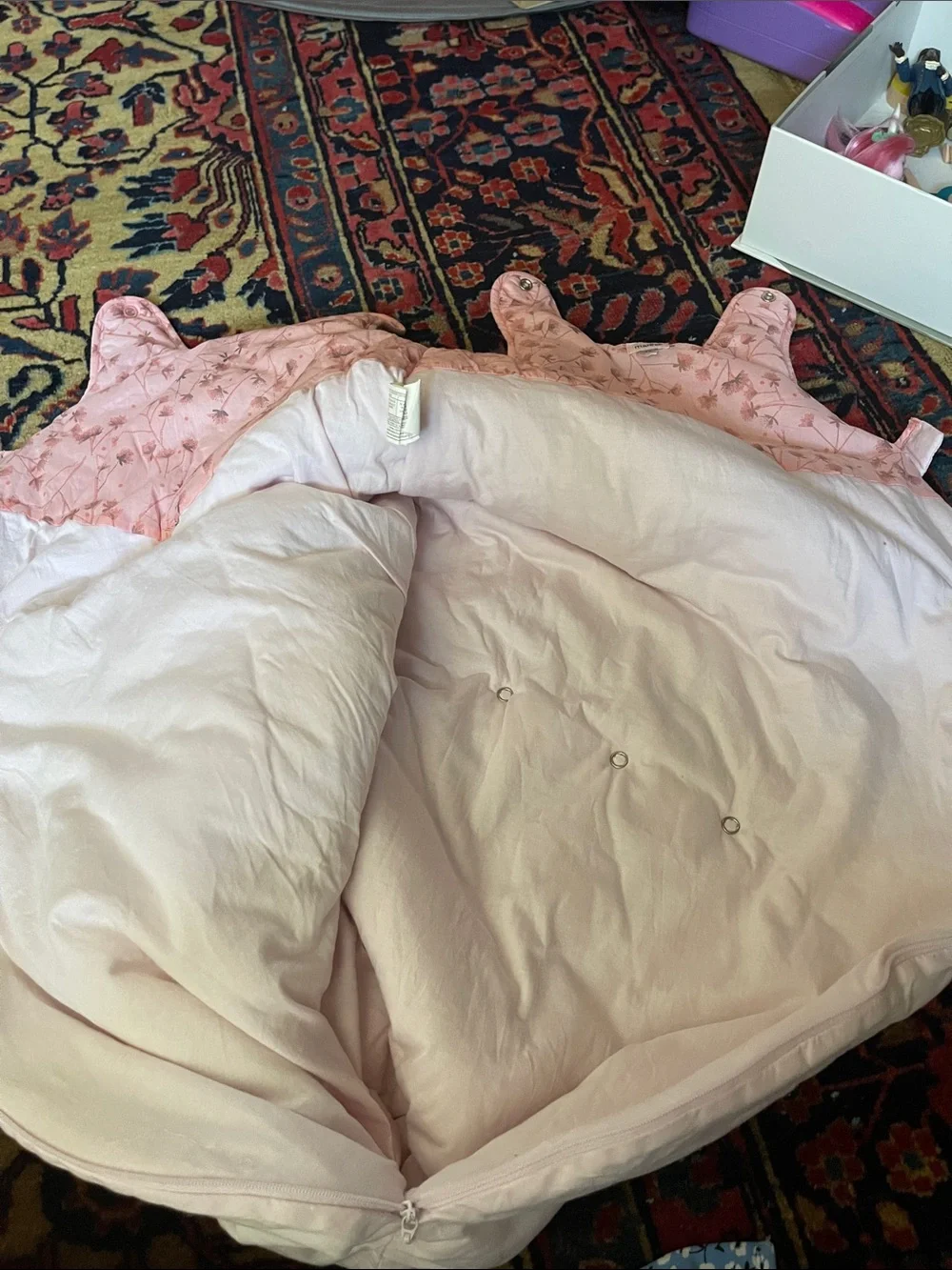100% cotton Light Pink Baby Sleep Sack Wearable Blanket